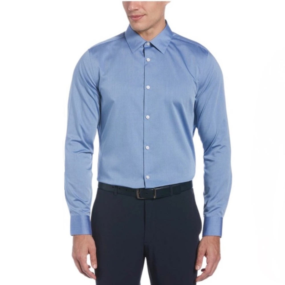 Perry Ellis Blue Dress Shirt